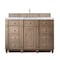 James Martin Vanities Bristol 60in Single Vanity, Whitewashed Walnut w/ 3 CM Carrara Marble Top 157-V60S-WW-3CAR - alternate 1